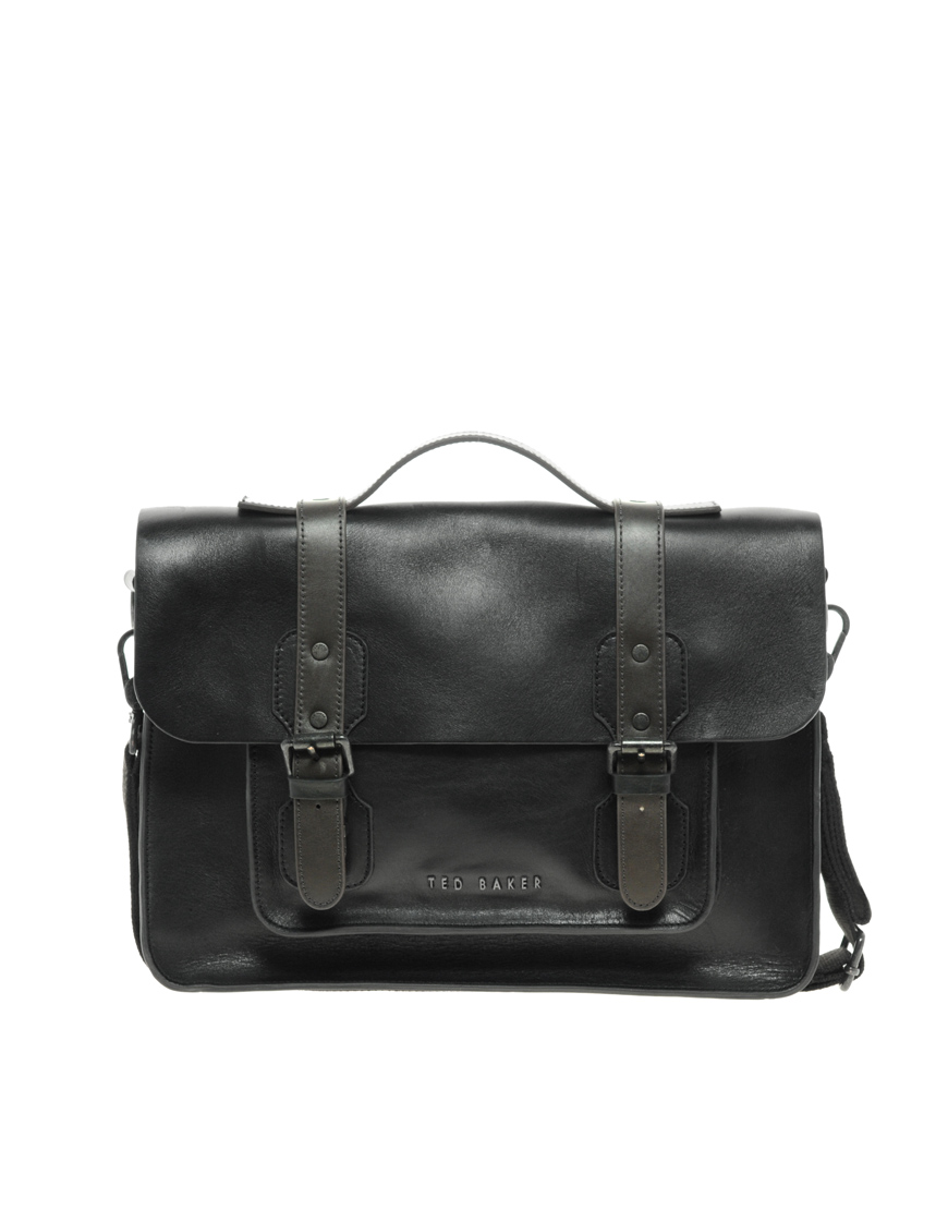 Ted Baker Leather Satchel in Black for Men Lyst