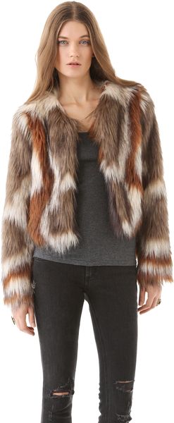 Twelfth Street by Cynthia Vincent Faux Fur Jacket - Lyst