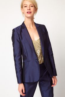 Asos Premium Blazer in Soft Shine - Lyst