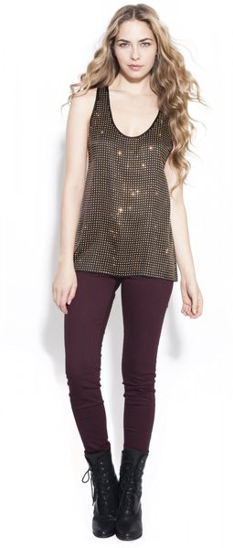 L'Agence Nailheads Tank - Lyst