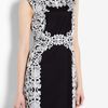 Tibi Violette Baroque Lace Print Dress in Black - Lyst