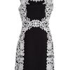 Tibi Violette Baroque Lace Print Dress in Black - Lyst