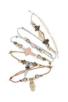 Topshop Skull Cross Bracelet Pack - Lyst