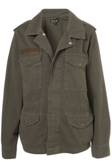 Topshop Popper Army Jacket - Lyst