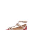 Valentino Rockstud Ballerina in Red in Red - Lyst