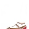 Valentino Rockstud Ballerina in Red in Red - Lyst