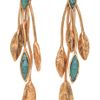 Aurelie Bidermann Malibu Blue Earrings in Gold (gold/turquoise) - Lyst