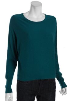 BCBGMAXAZRIA Jewel Green Woolcashmere Blend Camille Dolman Sweater - Lyst