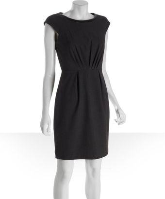 Calvin Klein Charcoal Stretch Croc Embossed Crewneck Dress - Lyst