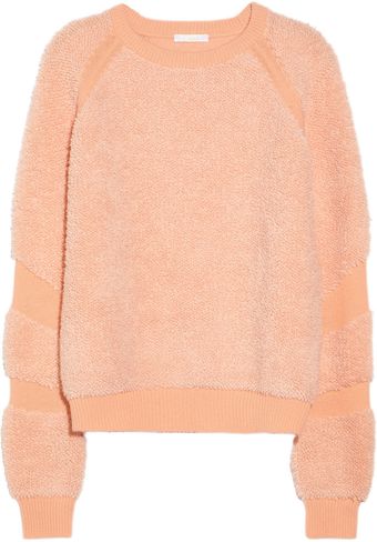 Chloé Flocked Wool and Cashmereblend Sweater - Lyst