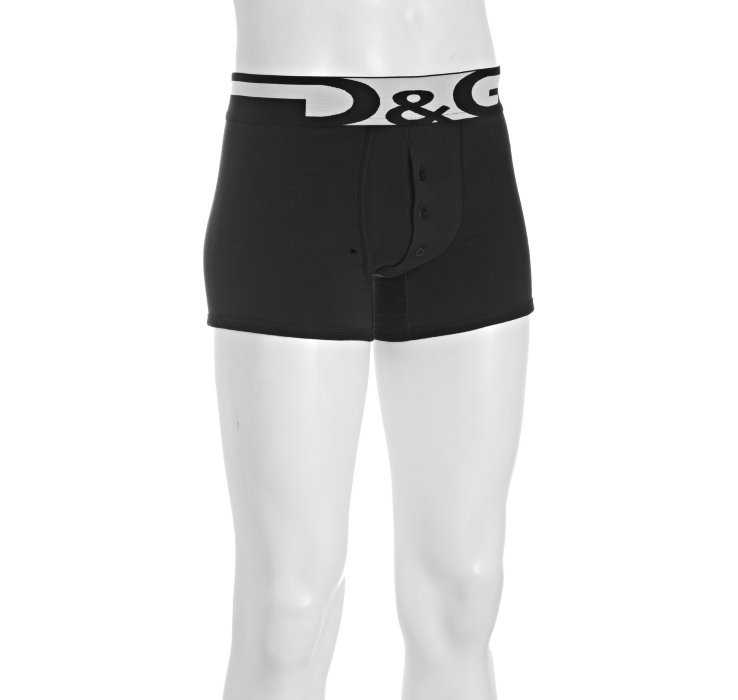 D&g Black Cotton Wide Waistband Button Fly Boxer Briefs in Black for Men | Lyst