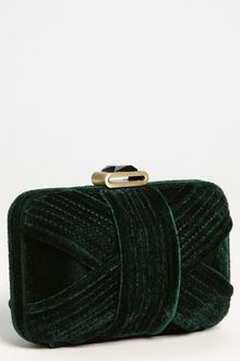 Glint Velvet Minaudiere Box Clutch - Lyst
