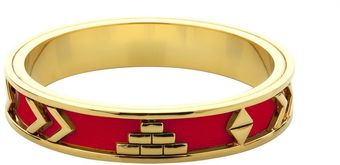 House Of Harlow Aztec Bangle with Red Leather - Lyst