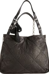 Lanvin Amalia Crossbody Bucket Bag with Leather Strap