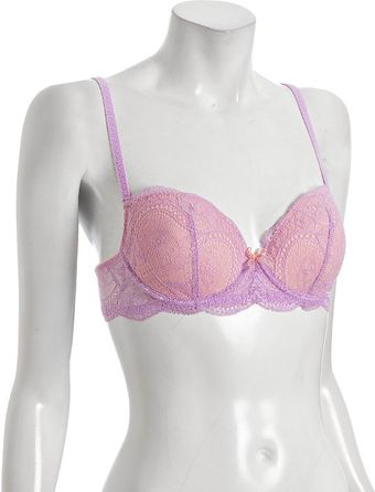 Le Mystere Guava Lace Isabella Memory Foam Bra - Lyst