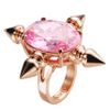 Mawi 4way Spikes Oval Gemstone Ring in Pink (rose gold/pink) - Lyst