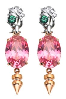 Mawi Spike Oval Gemstone Earrings - Lyst