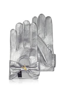 Patrizia Pepe Laminated Leather Gloves - Lyst