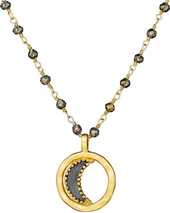 Satya Jewelry Moon Necklace in Luminosity - Lyst