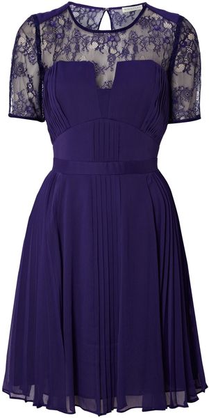 Whistles Clara Pintuck Pleated Dress - Lyst