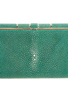 Zagliani Shagreen Faye Clutch - Lyst