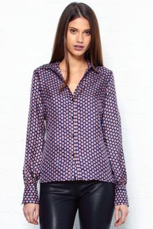 Elizabeth And James Paisley Print Silk Shirt - Lyst