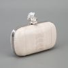 Alexander Mcqueen Mohican Skull Ostrich Box Clutch in White (pearl) - Lyst