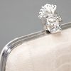 Alexander Mcqueen Mohican Skull Ostrich Box Clutch in White (pearl) - Lyst