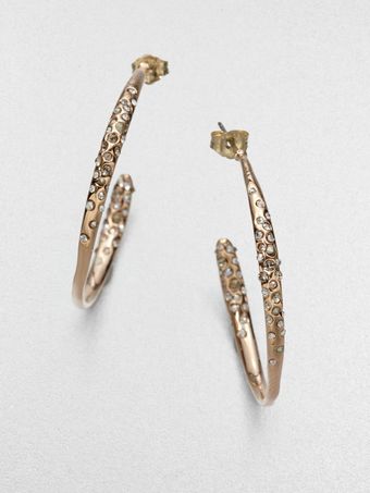 Alexis Bittar Sparkle Hoop Earrings125 - Lyst