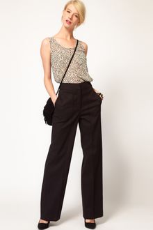 ASOS Collection High Waist Trousers with Wide Leg - Lyst