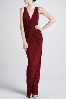 Donna Karan New York Superfine Jersey Draped Gown - Lyst