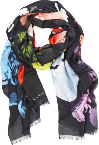 Jonathan Saunders Cashmere Mix Peony Scarf - Lyst
