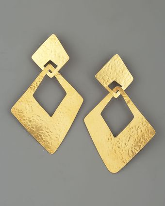 Herve Van Der Straeten Angular Clip Earrings - Lyst