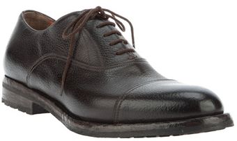 Santoni Laceup Derby Shoe - Lyst