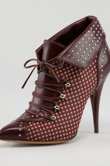 Tabitha Simmons Wicked Tiesilk Leather Bootie - Lyst