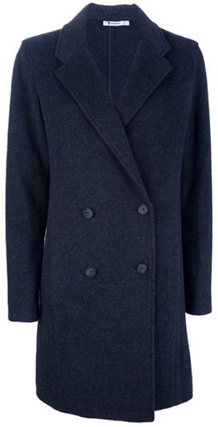 Alexander Wang Double Breasted Cocoon Coat - Lyst