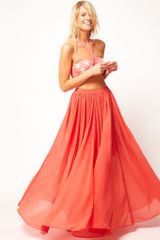 ASOS Collection Asos Maxi Skirt with Broderie Inserts