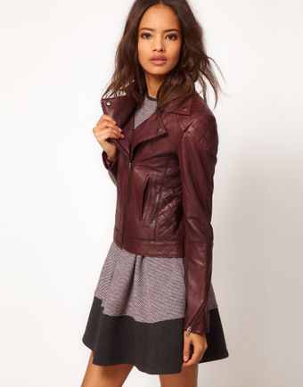 ASOS Collection Asos Leather Biker Jacket - Lyst