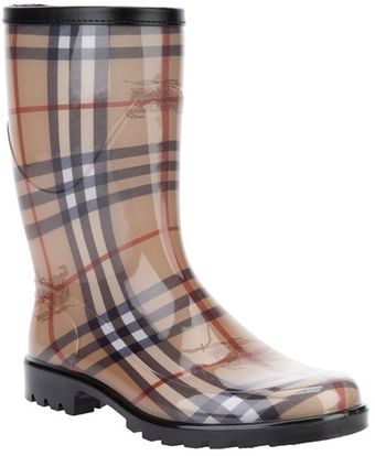 Burberry Haymarket Checked Boot - Lyst