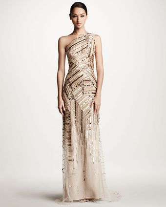 Carolina Herrera Embroidered Gown - Lyst