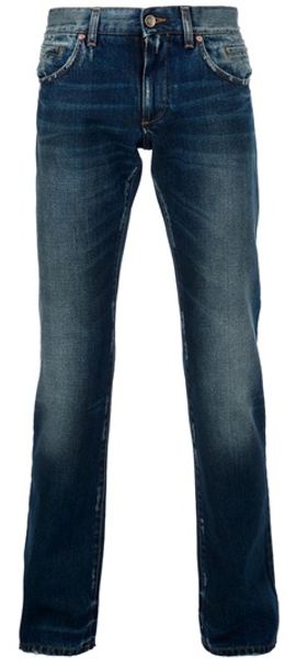 Dolce & Gabbana Straight Leg Jean - Lyst