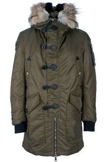 DSquared2 Rabbit Fur Parka Coat - Lyst