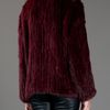 Elizabeth And James Rabbit Fur Coat in Red (merlot) - Lyst