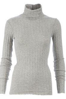 Enza Costa Ribbed Turtle Neck Sweater - Lyst