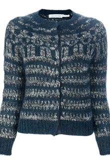 Etoile Isabel Marant Striped Knit Cardigan - Lyst