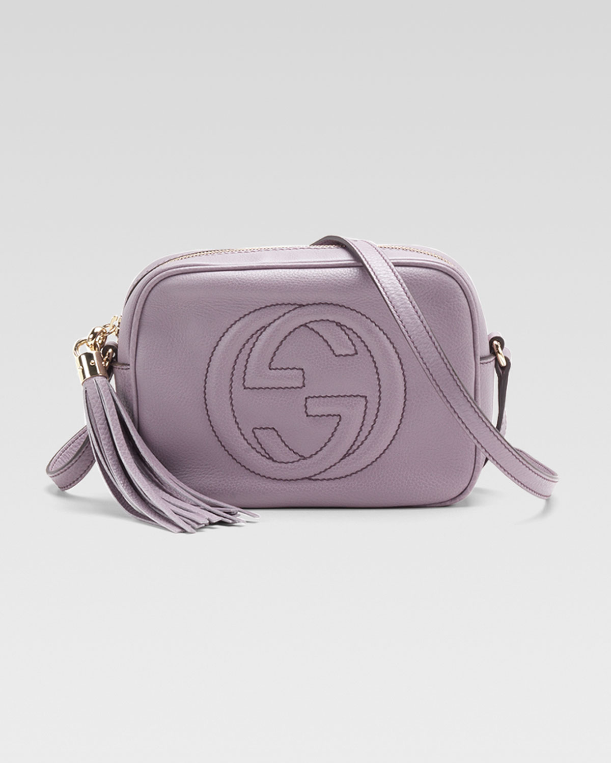Gucci Soho Leather Disco Bag Senanque in Pink (natural) | Lyst