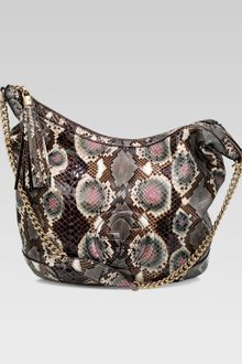 Gucci Soho Python Shoulder Bag - Lyst