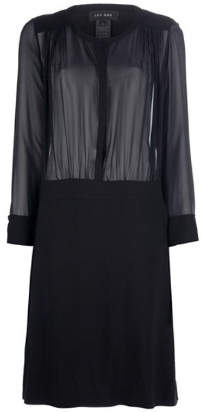 Jay Ahr Shear Shirt Dress - Lyst