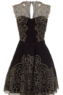 Karen Millen Baroque Cutwork Lace Dress - Lyst