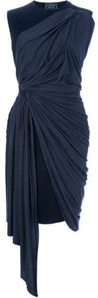 Lanvin Asymmetric Dress - Lyst